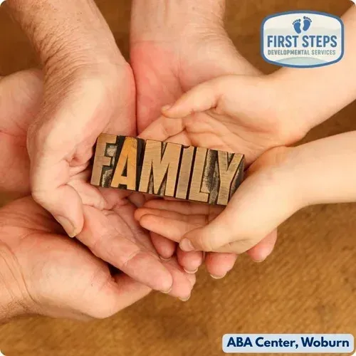 Community members and families participating in a First Steps Developmental Services outreach event