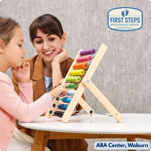 BCBA consultant meeting with a family at First Steps Developmental Services in Woburn