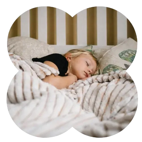 Child engaging in a structured daily routine with support from First Steps Developmental Services